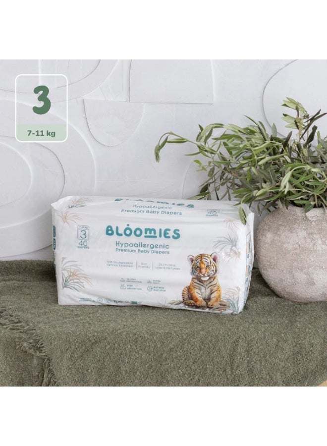 بلوميز حفاضات الأطفال بلوميز من الخيزران - المقاس 3 - 40 قطعة (7-11 كجم) - Image 3